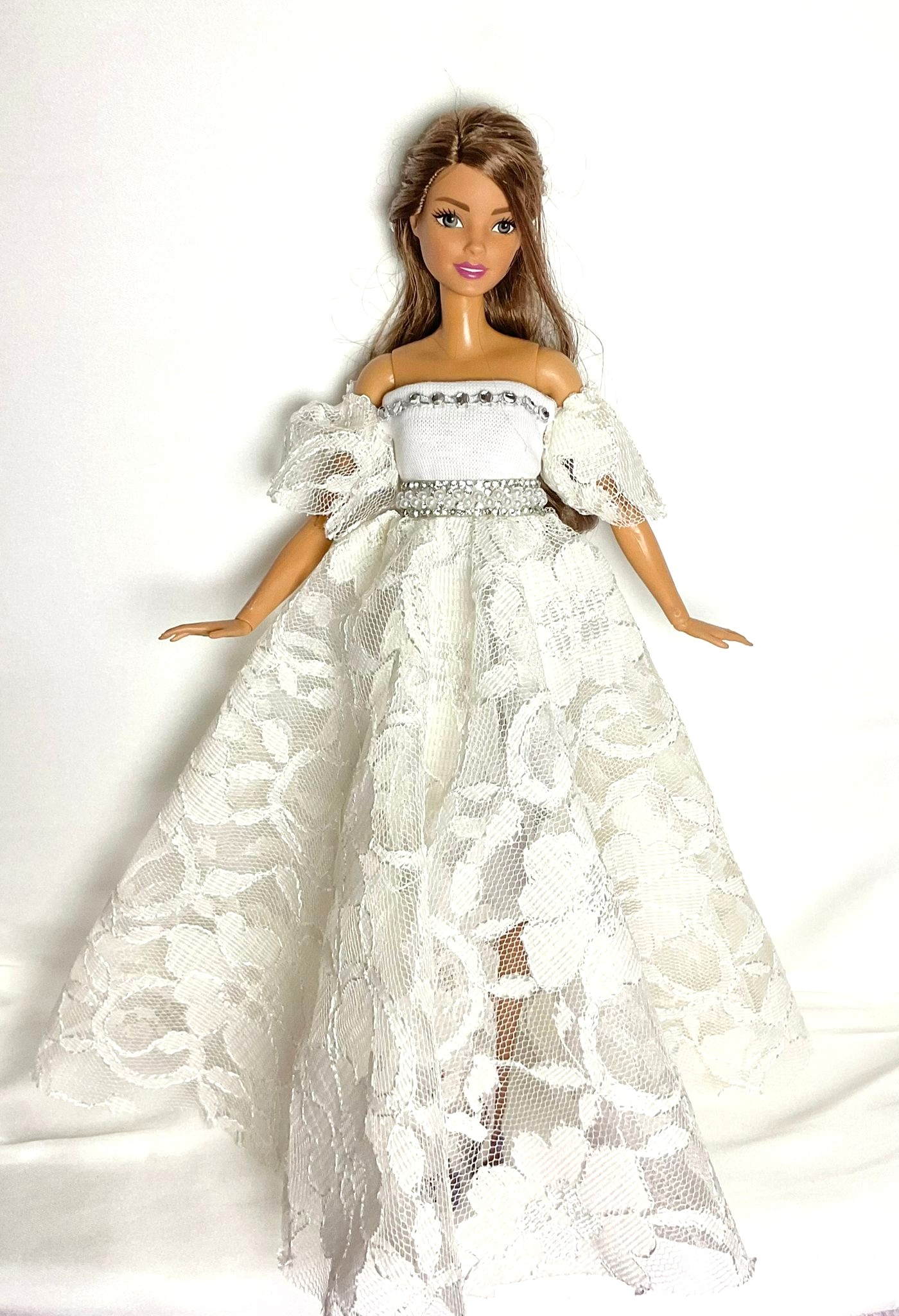 OYUNCAK BEBEKLER İÇİN DANTEL GELİNLİK