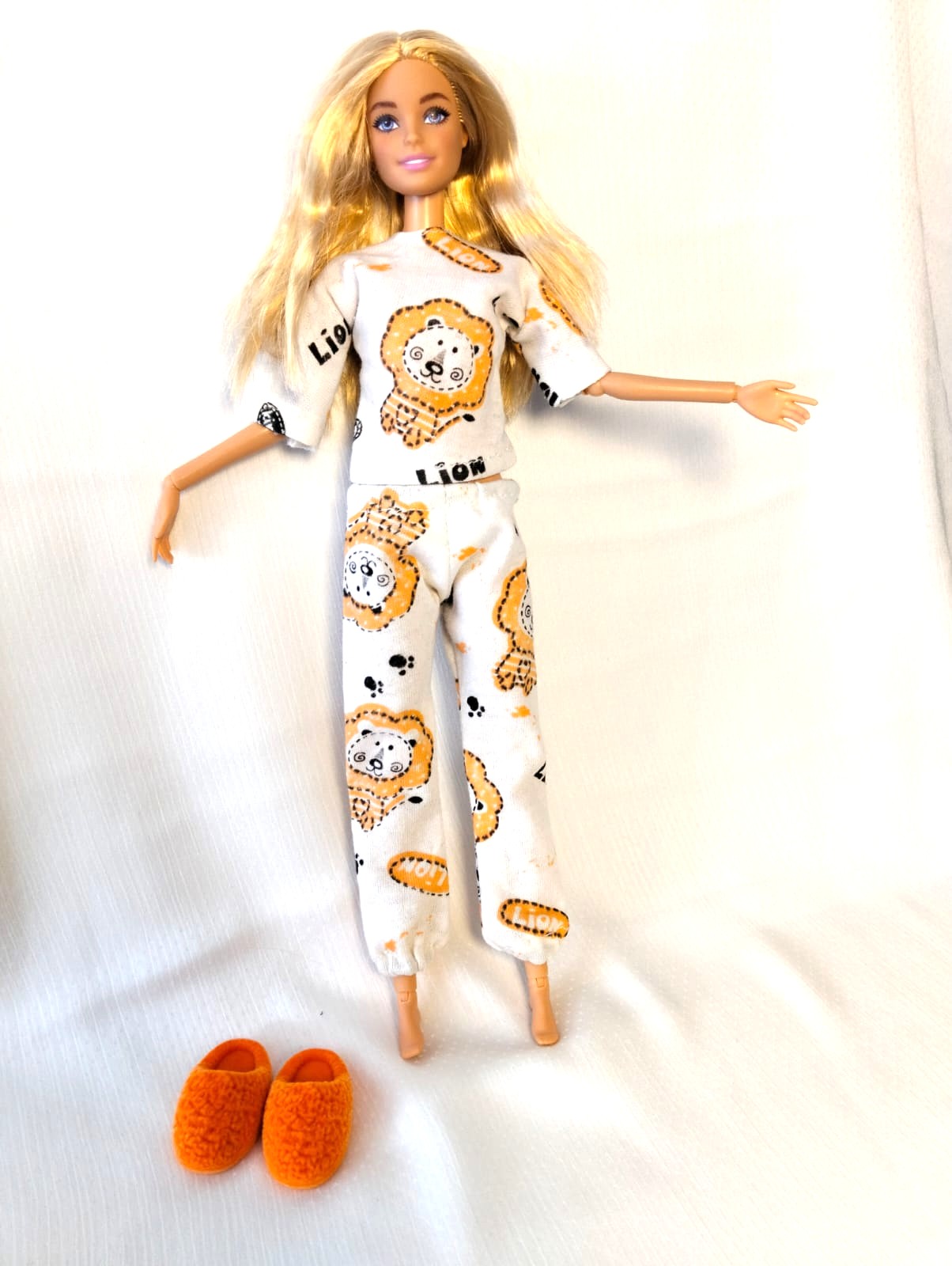 Aslan Detaylı Oyuncak Bebek Pijaması - Lion detailed doll pyjamas