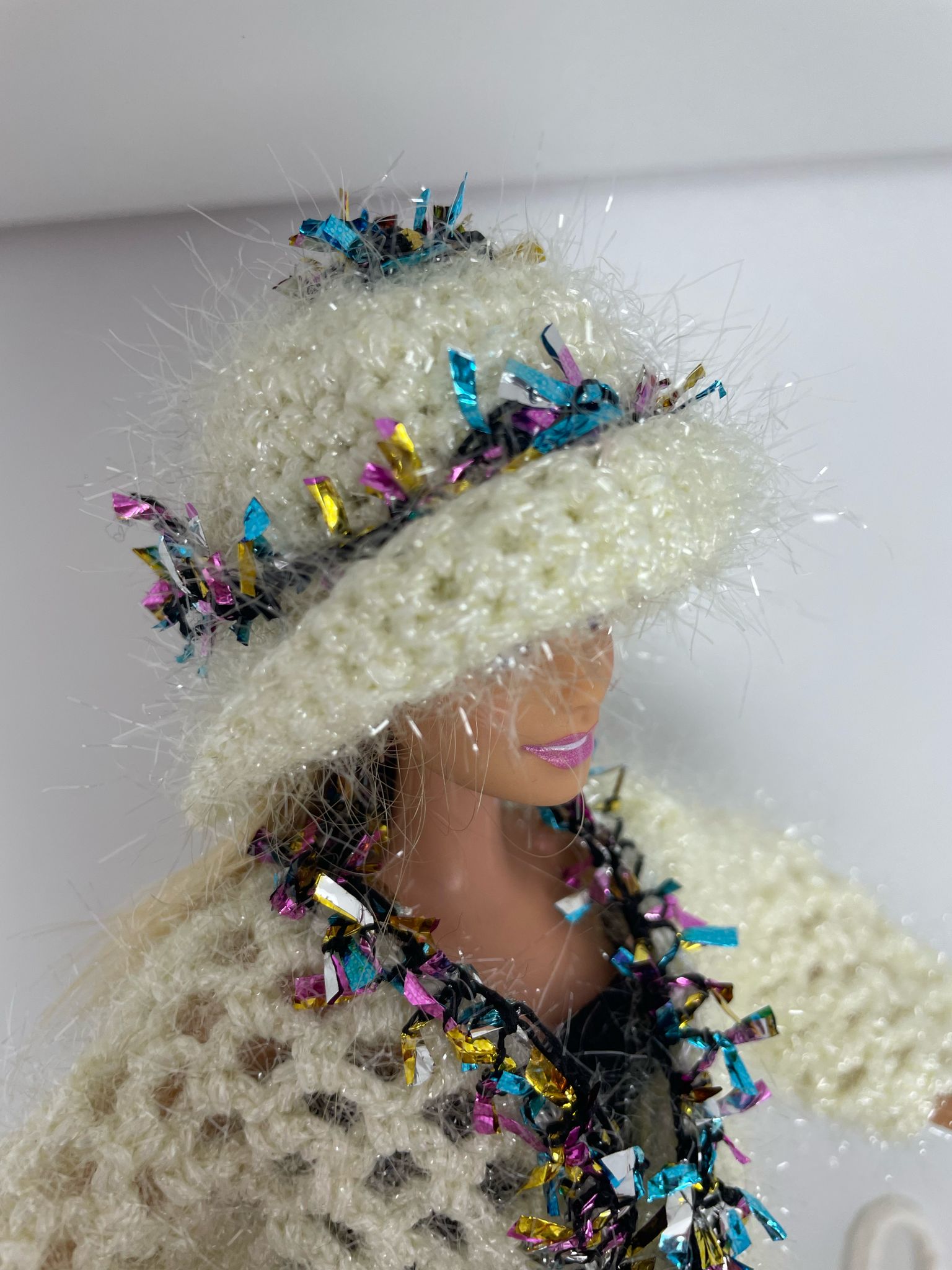 Mia Oyuncak Bebek Kıyafeti Örgü Hırka - Bere Takım - Knitted jacket and hat