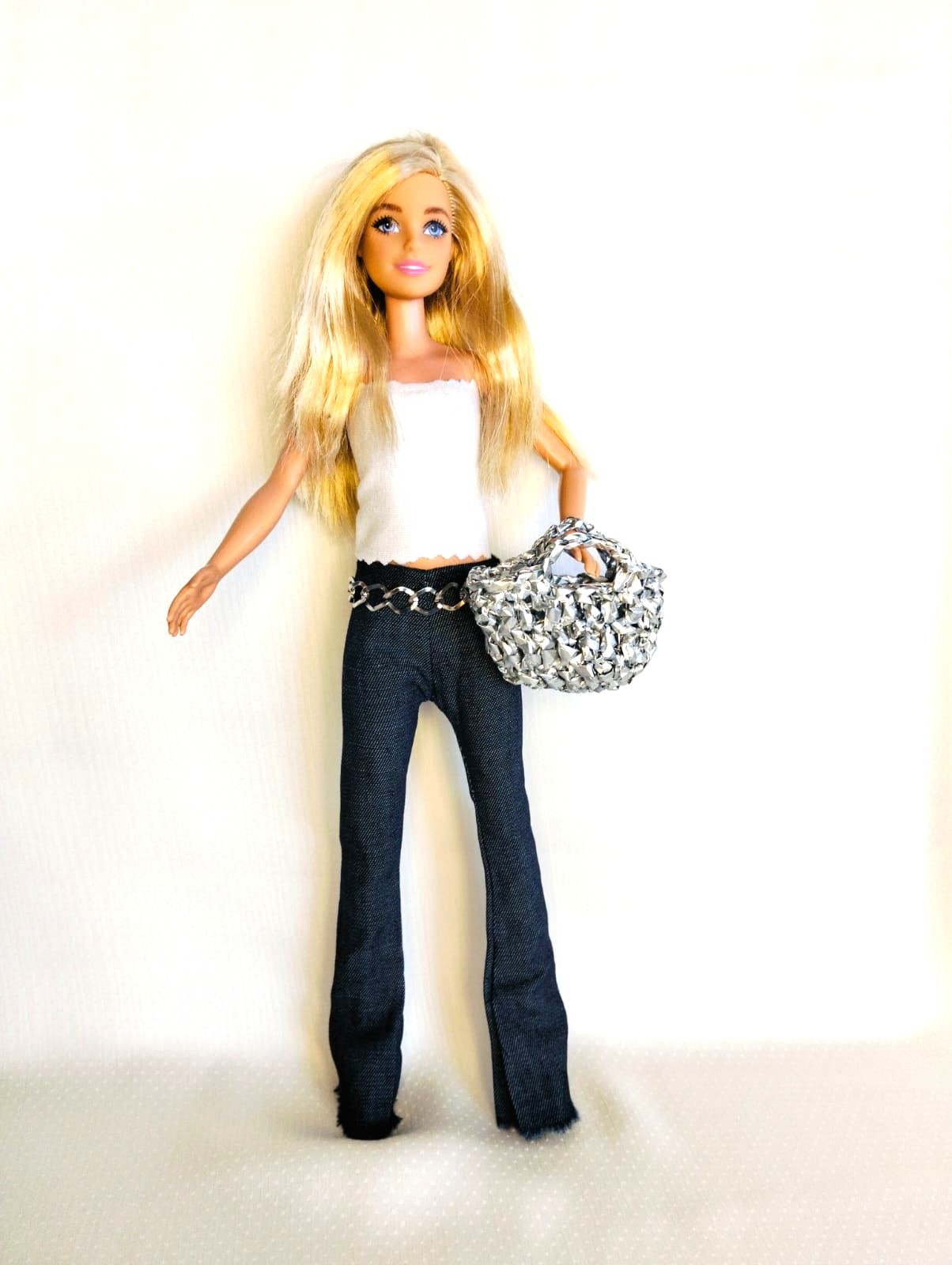 Zincir Detaylı Oyuncak Bebek Jean / Jean with chain detail